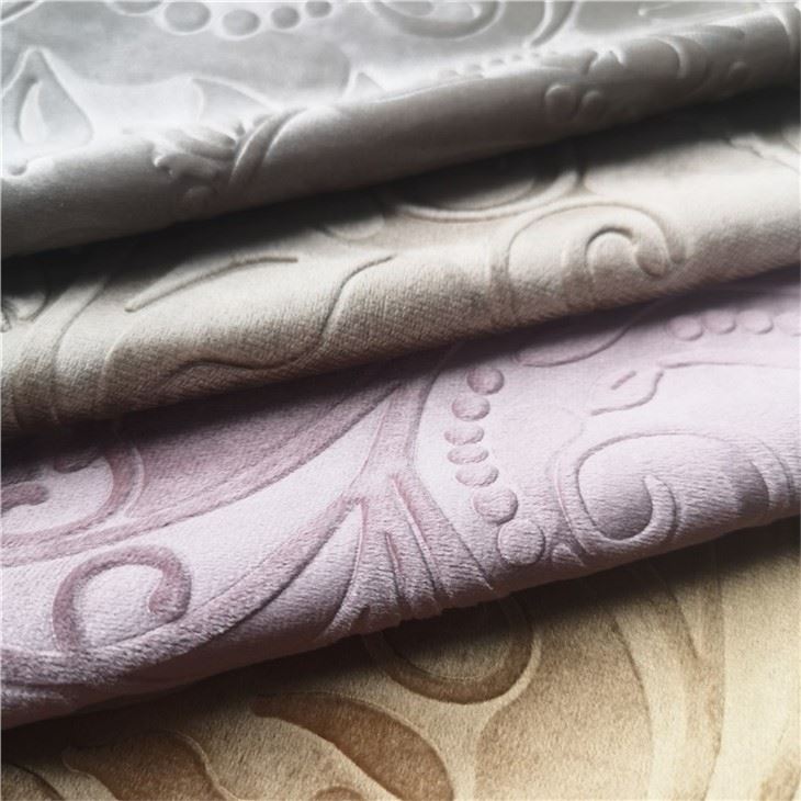 Custom 3d Embossed Velvet Fabric
