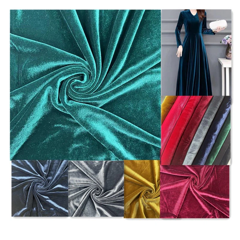 Solid stretch velvet Solid stretch velvet